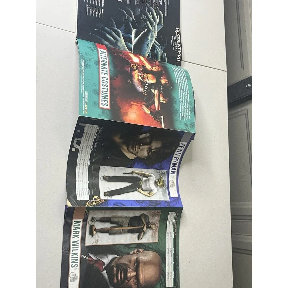 Resident Evil: Outbreak Official Strategy Guide Book w/Foldout Poster
